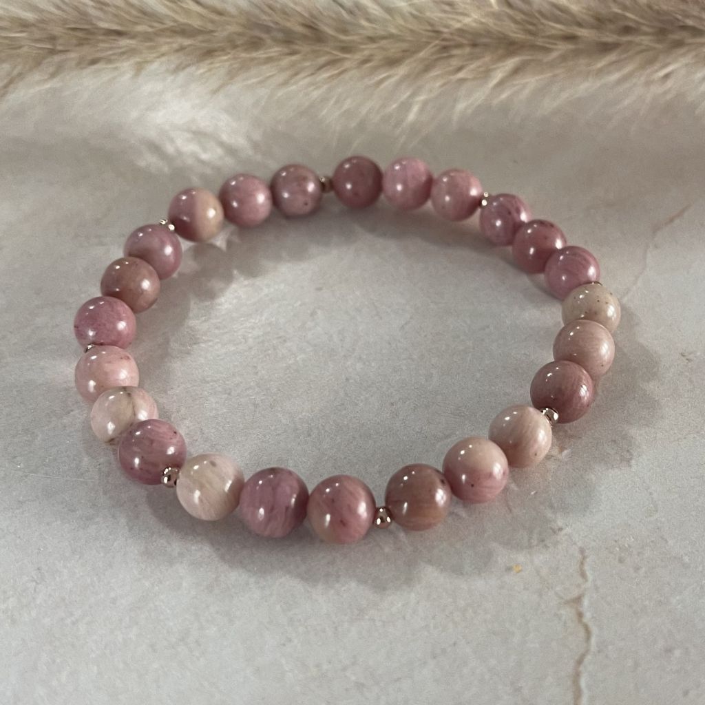 Women's Rhodonite Bracelets | Pink Rhodonite Bracelets | Mala Elements