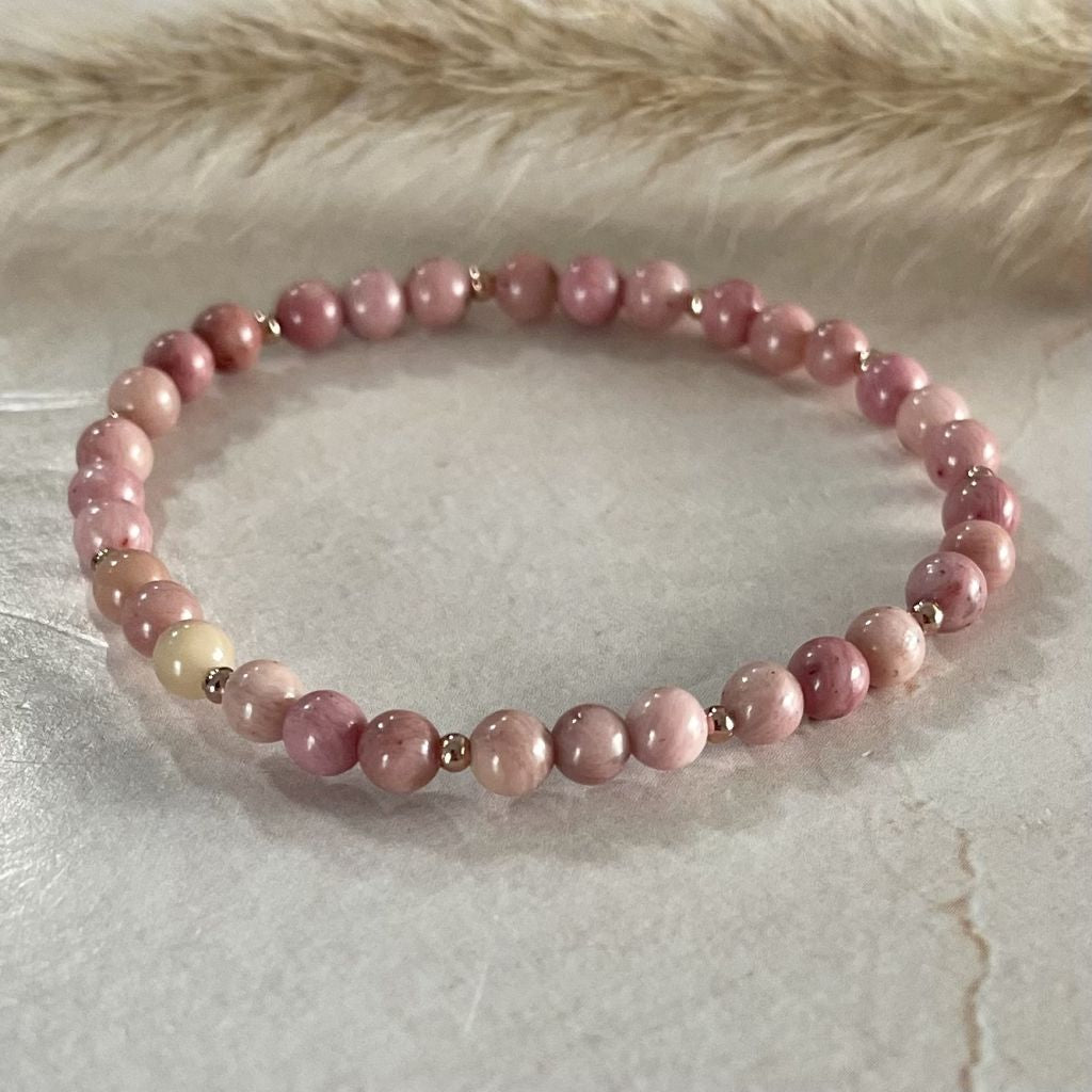 Women's Rhodonite Bracelets | Pink Rhodonite Bracelets | Mala Elements