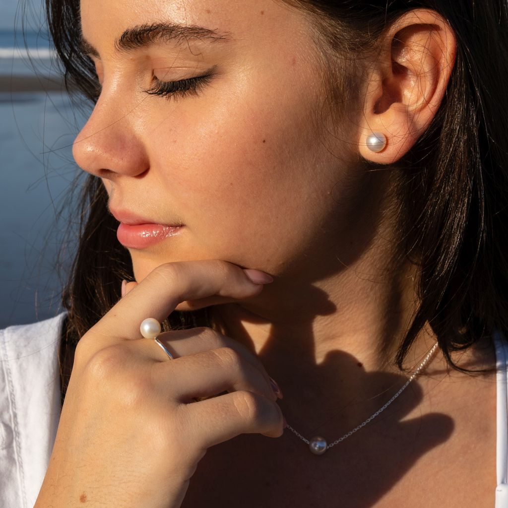 Pearl Stud Earrings | South Sea Earrings | Mala Elements
