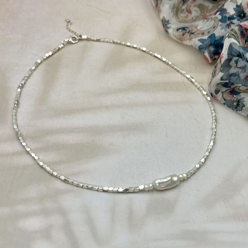 Biwa Pearl Riley Necklace | Mala Elements