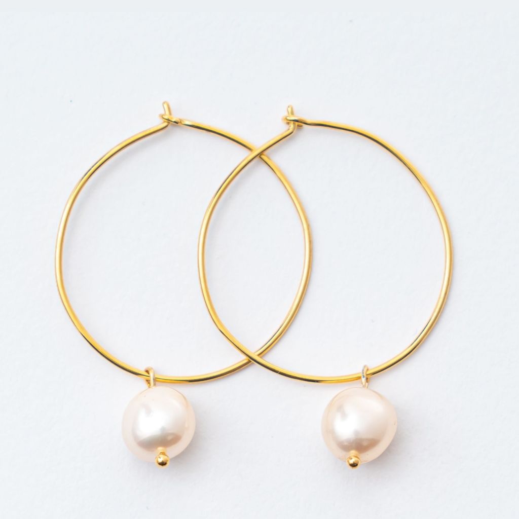 Pearl Drop Earrings | Freshwater Drop Earrings | Mala Elements