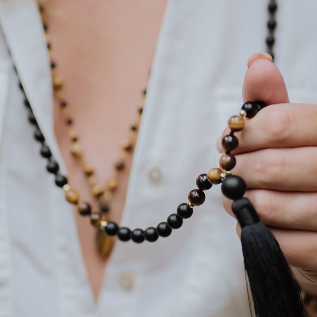 Onyx Beads Mala | Onyx Mala Necklace | Mala Elements