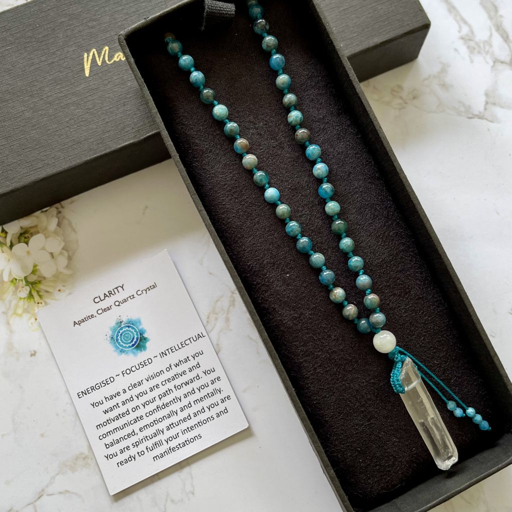 Clear Quartz Mala | Crystal Point Mala | Mala Elements