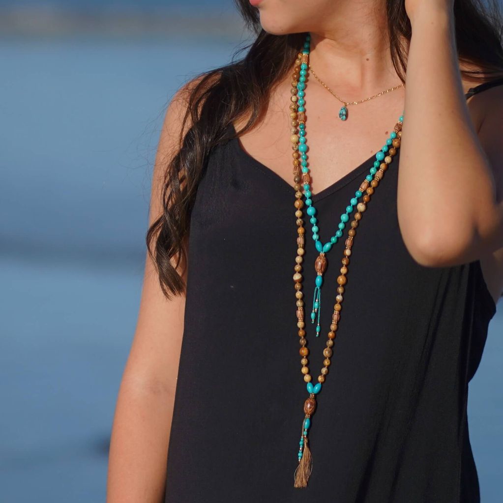 African Turquoise Mala | Nurtured Soul Mala | Mala Elements