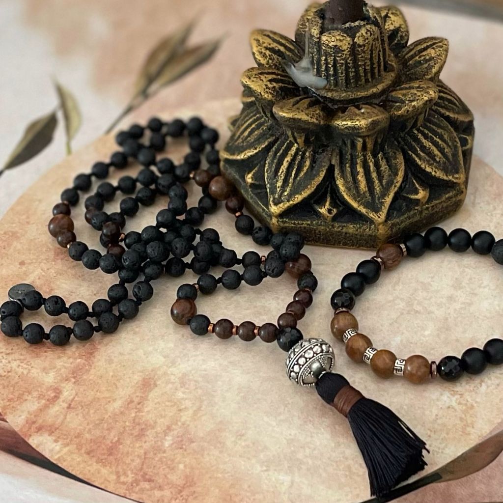 Mens mala deals bead necklace