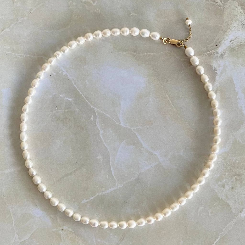 Classic Pearl Necklace | Necklace for Men & Women | Mala Elements