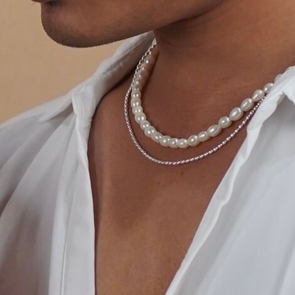 Classic Pearl Necklace | Necklace for Men & Women | Mala Elements