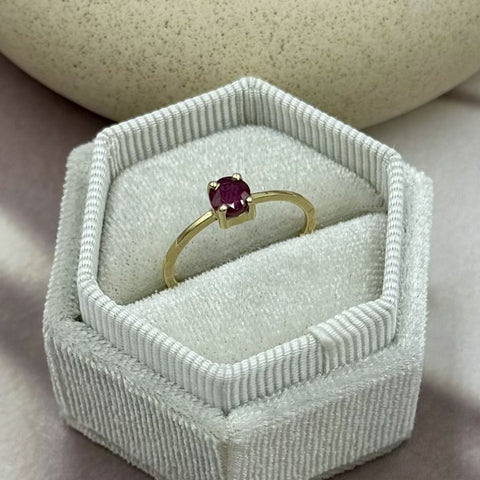 14ct Gold Fine Ruby Ring