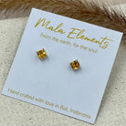 Princess Stud Earrings | Cut Fine Stud Earrings | Mala Elements