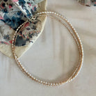 Double Strand Necklace | Pearl and Peach Necklace | Mala Elements