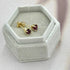 Natural Ruby Stud Earrings in Gold Vermeil