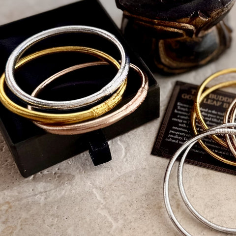 Authentic Thai Buddhist Temple Bangle (Kumlai) Thick