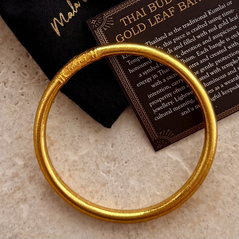 Authentic Thai Buddhist Temple Bangle (Kumlai) Thick