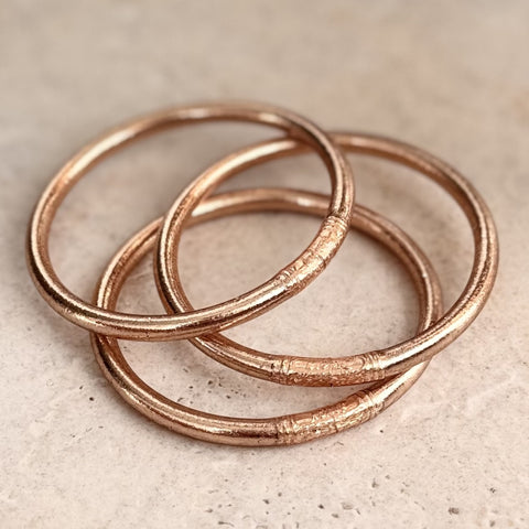 Authentic Thai Buddhist Temple Bangle (Kumlai) Thick