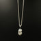 Sterling Silver Biwa Pearl Pendant & Chain