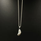 Biwa Pearl Chain | Sterling Silver Pendant | Mala Elements