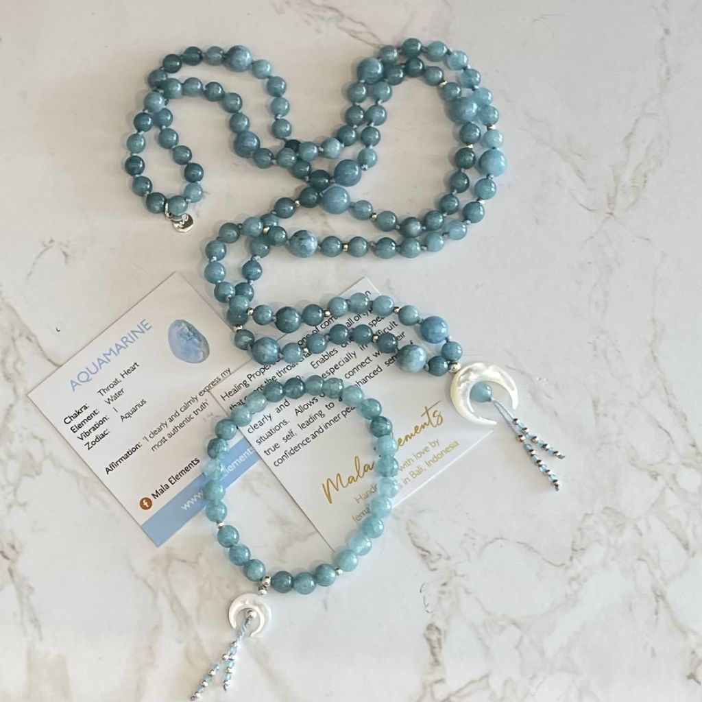 Chandra Aquamarine Bracelet | Aquamarine Bracelet | Mala Elements