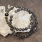 Black Moonstone and Pearl Bracelet