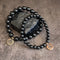 Black Evil Eye Bracelet | Tourmaline Evil Eye Bracelet | Mala Elements