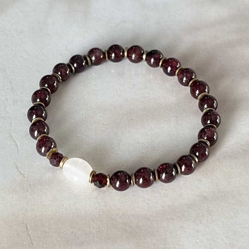 Grounded in Love Garnet Bracelets | Mala Elements