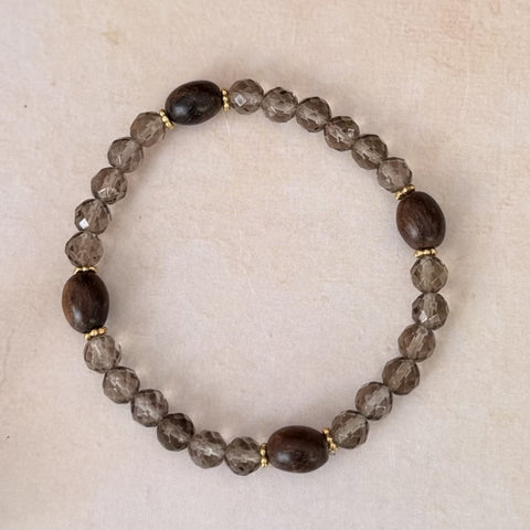 Grounded ME Smoky Quartz Bracelet