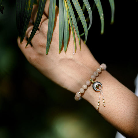 Chandra Peach Moonstone Bracelet