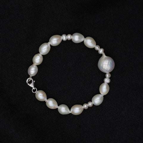 Women's Pearl Bracelet | Bella Baroque Bracelet | Mala Elements