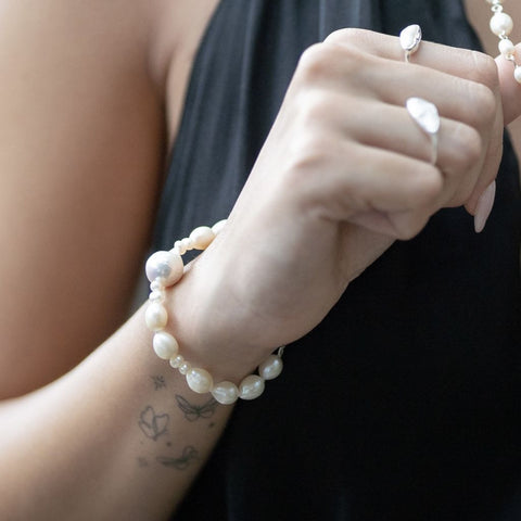 Women's Pearl Bracelet | Bella Baroque Bracelet | Mala Elements