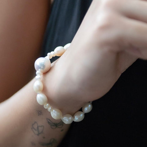 Women's Pearl Bracelet | Bella Baroque Bracelet | Mala Elements