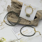 Fine Pyrite Bracelet | Black Stone Bracelet | Mala Elements