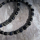 Blue Sapphire Bracelet | Hematite Unisex Bracelet | Mala Elements
