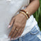 Ella Gold South Sea Pearl & Wood bracelets