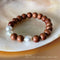 Ella South Sea Pearl & Wood bracelets