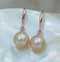 Edison Pink Pearl Earrings in Rose Gold & Silver