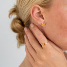 Princess Stud Earrings | Cut Fine Stud Earrings | Mala Elements