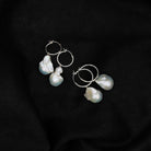 Pearl Hoop Earrings | Baroque Hoop Earrings | Mala Elements