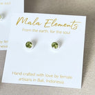 Peridot Stud Earrings | Fine Stud Earrings | Mala Elements
