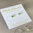Peridot Stud Earrings | Fine Stud Earrings | Mala Elements