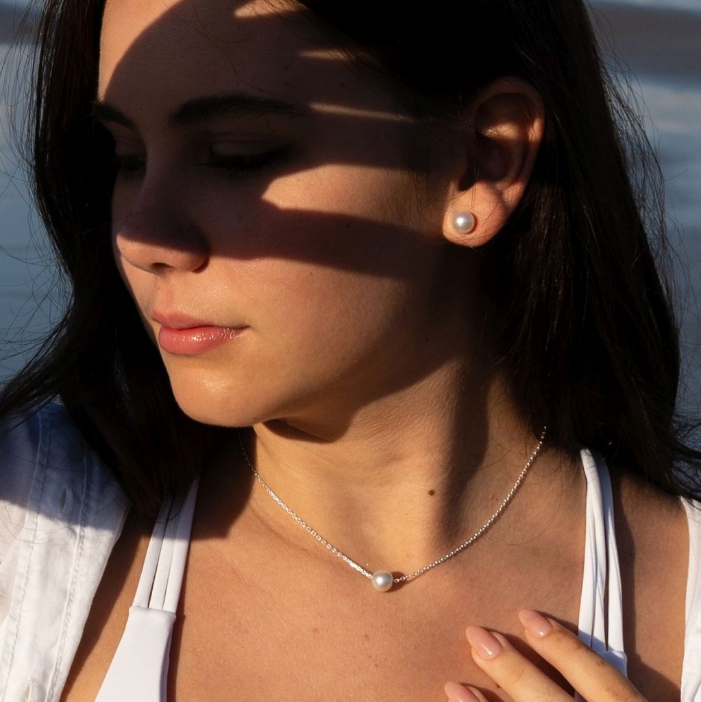 Pearl Stud Earrings | South Sea Earrings | Mala Elements