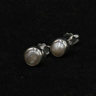 Pearl Stud Earrings | Biwa Studd Earrings | Mala Elements