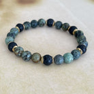 Unisex Turquoise Bracelets | Lava and African Bracelet | Mala Elements