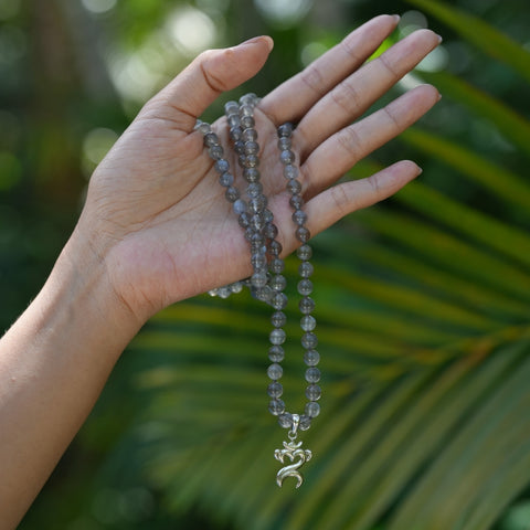 Black Moonstone Mala