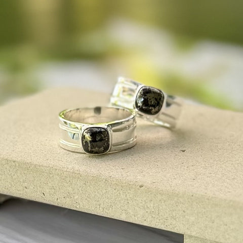 Men's Pyrite Power Ring