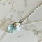 Sterling Silver Aquamarine Chain | Aquamarine Pendant | Mala Elements