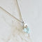 Sterling Silver Aquamarine Chain | Aquamarine Pendant | Mala Elements