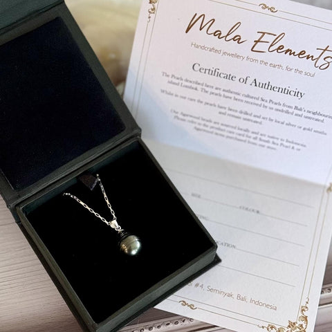 Black South Sea Pearl Chain Necklace