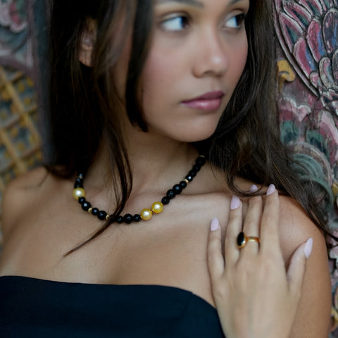 Phoenix Gold South Sea Pearl Collar Necklace