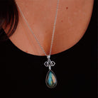 Labradorite Chakra Pendant | Third Eye Chakra Pendant | Mala Elements