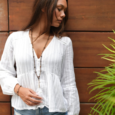 Grounded ME Smoky Quartz 108 Bead Mala