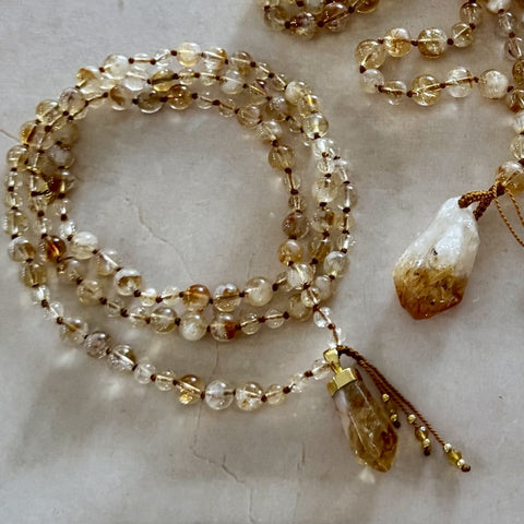Citrine 108 Bead Mala